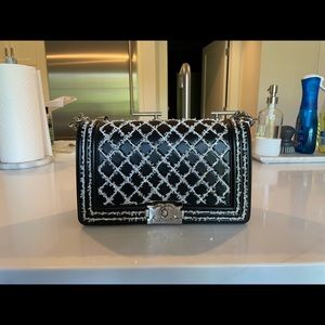 Chanel Sequin Stitched Medium Boy Bag worn once